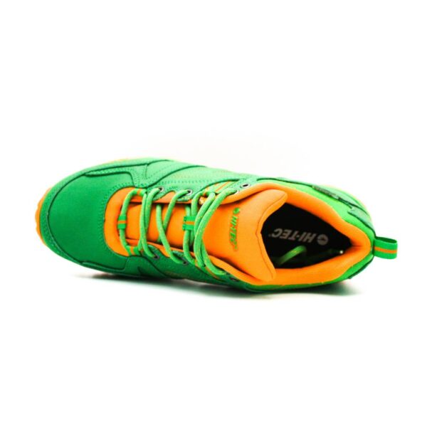 High tech wandelschoenen in de kleuren groen en oranje. De perfecte schoenen voor de actieve wandelaar. product foto (4)